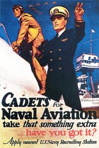 Cadetes para la aviación naval toman ese algo extra, 1943